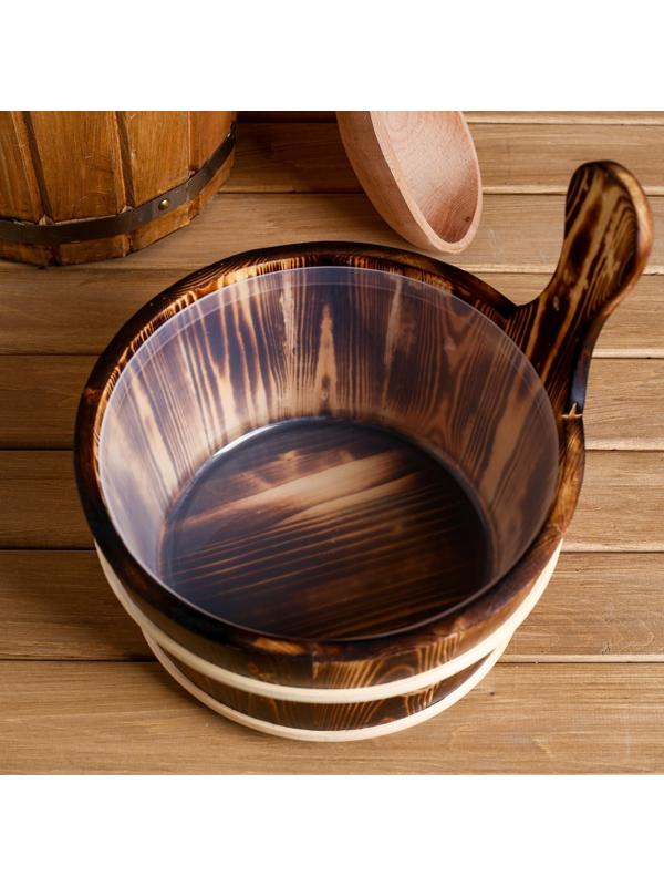 Запарник с пластиковой вставкой, 4 литра 26х22х27 см