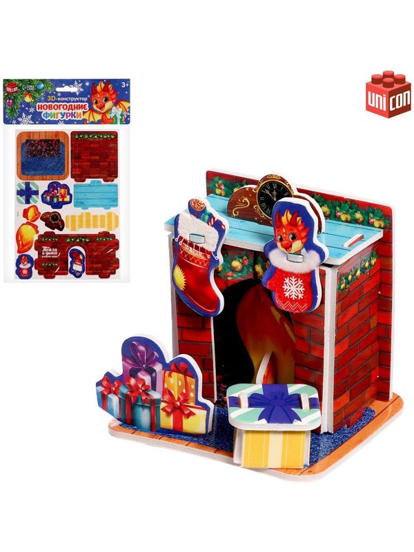 Конструктор фигурки»Камин», 3Д