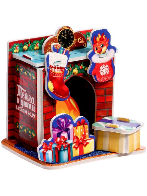 Конструктор фигурки»Камин», 3Д