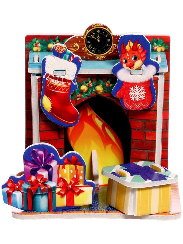 Конструктор фигурки»Камин», 3Д