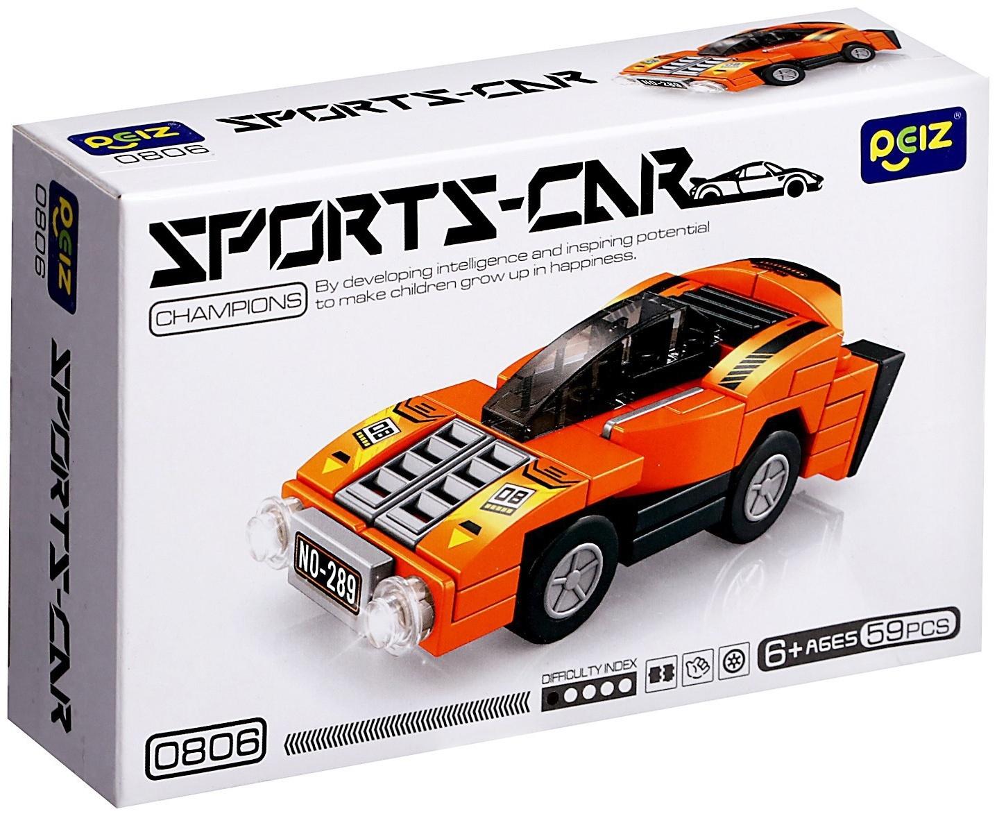 Конструктор Гонка «Спорткар», 59 деталей