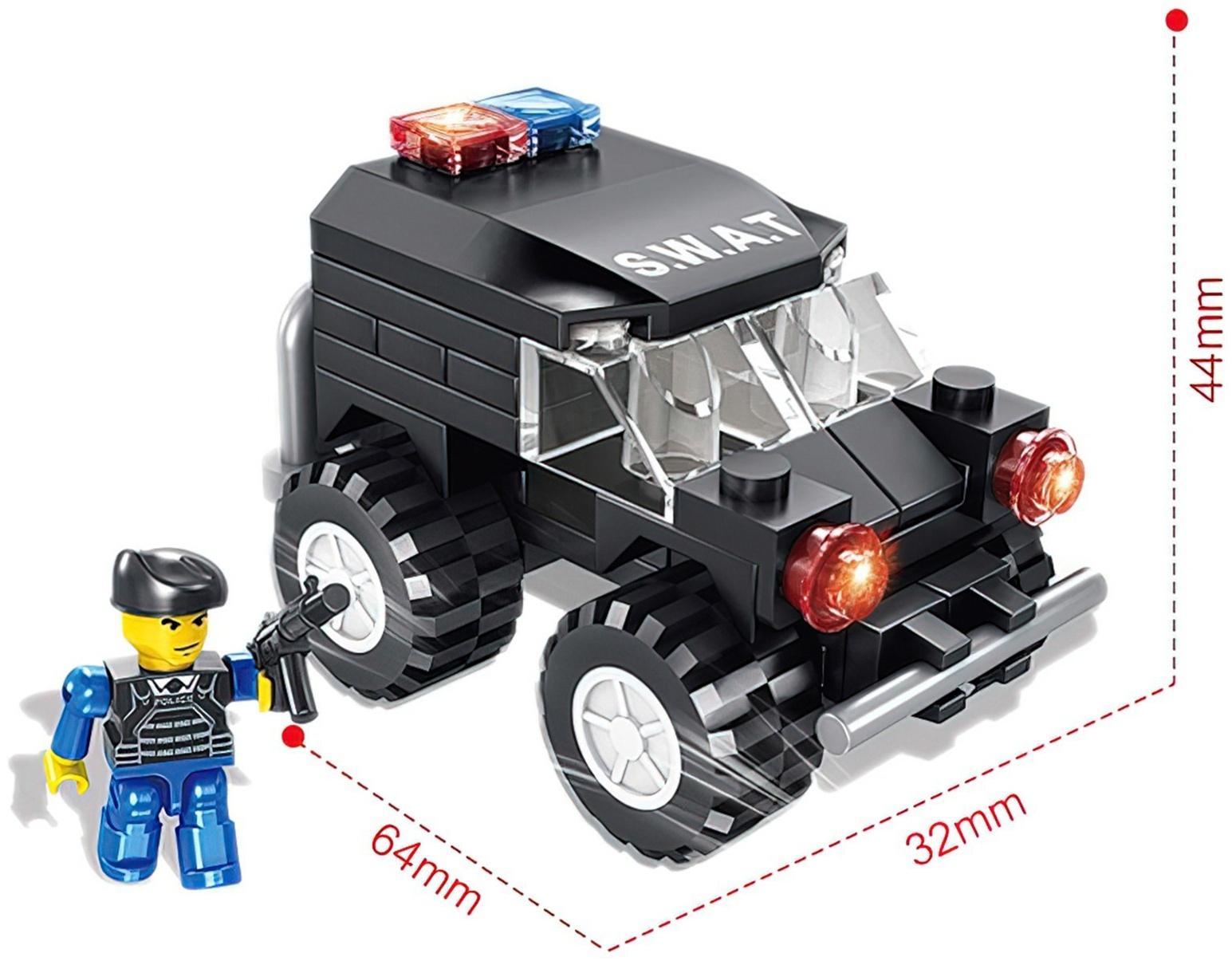 Конструктор Спецназ «Джип», 63 детали