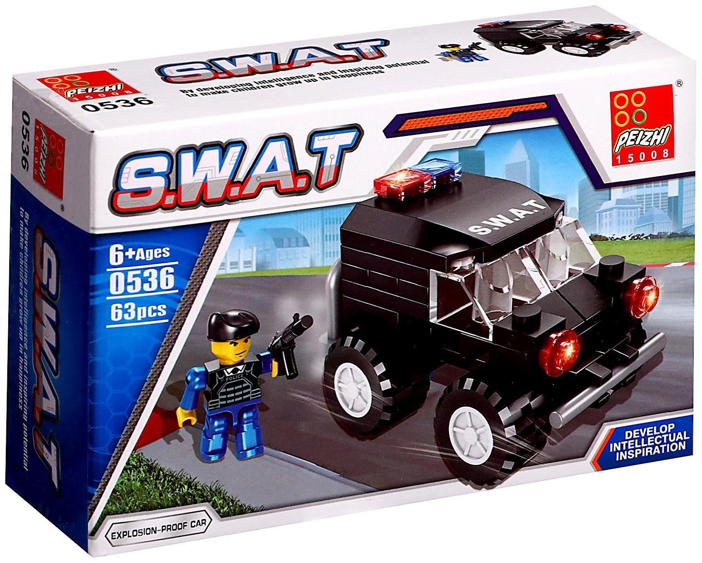 Конструктор Спецназ «Джип», 63 детали