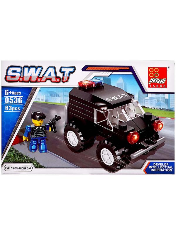 Конструктор Спецназ «Джип», 63 детали