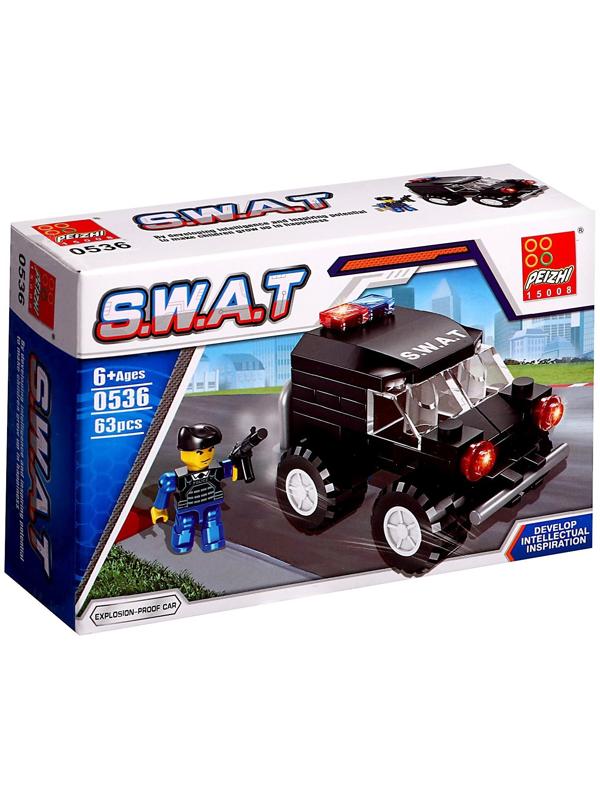 Конструктор Спецназ «Джип», 63 детали