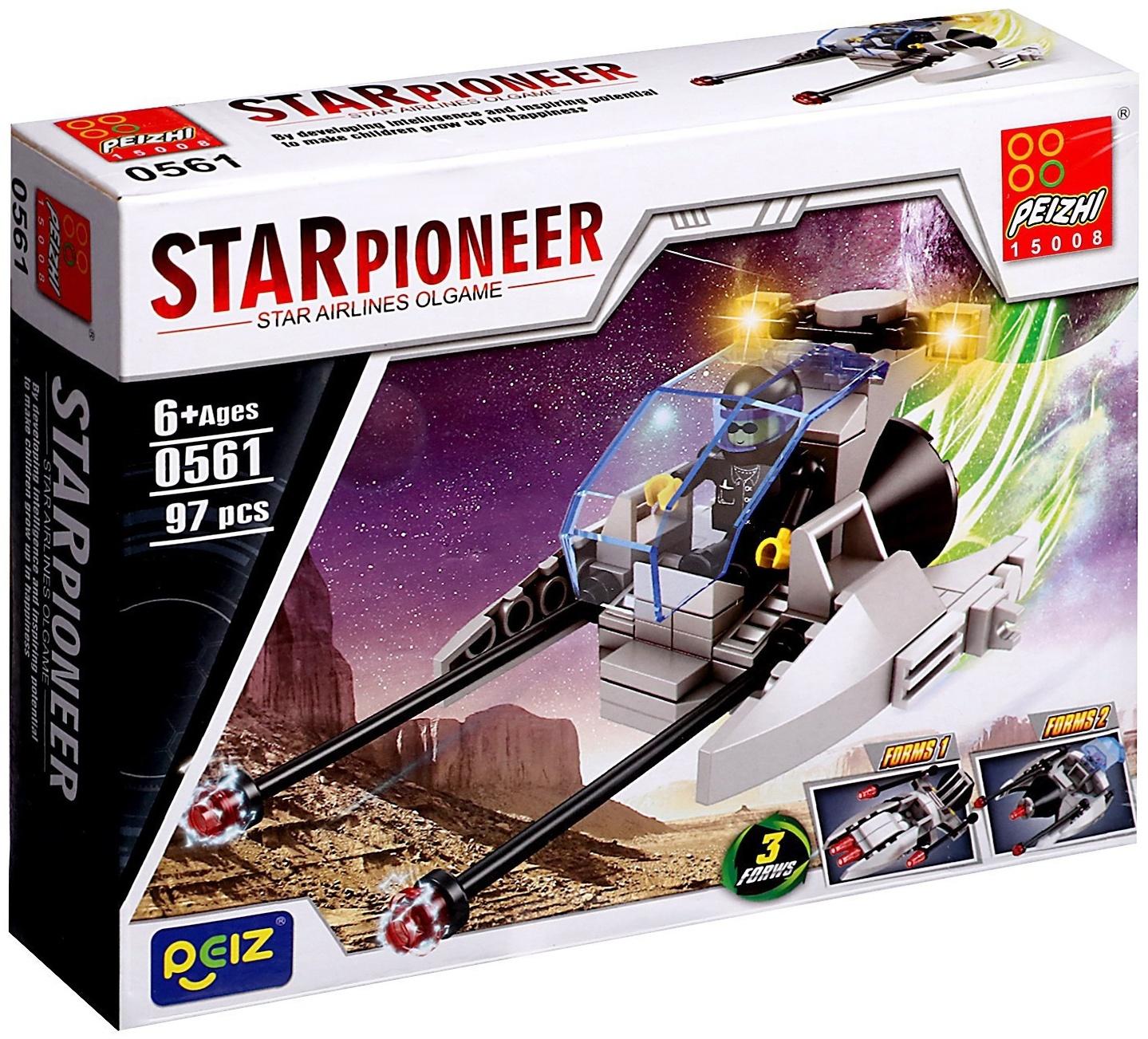 Конструктор Космос «Наземный скутер», 3 в 1, 97 деталей