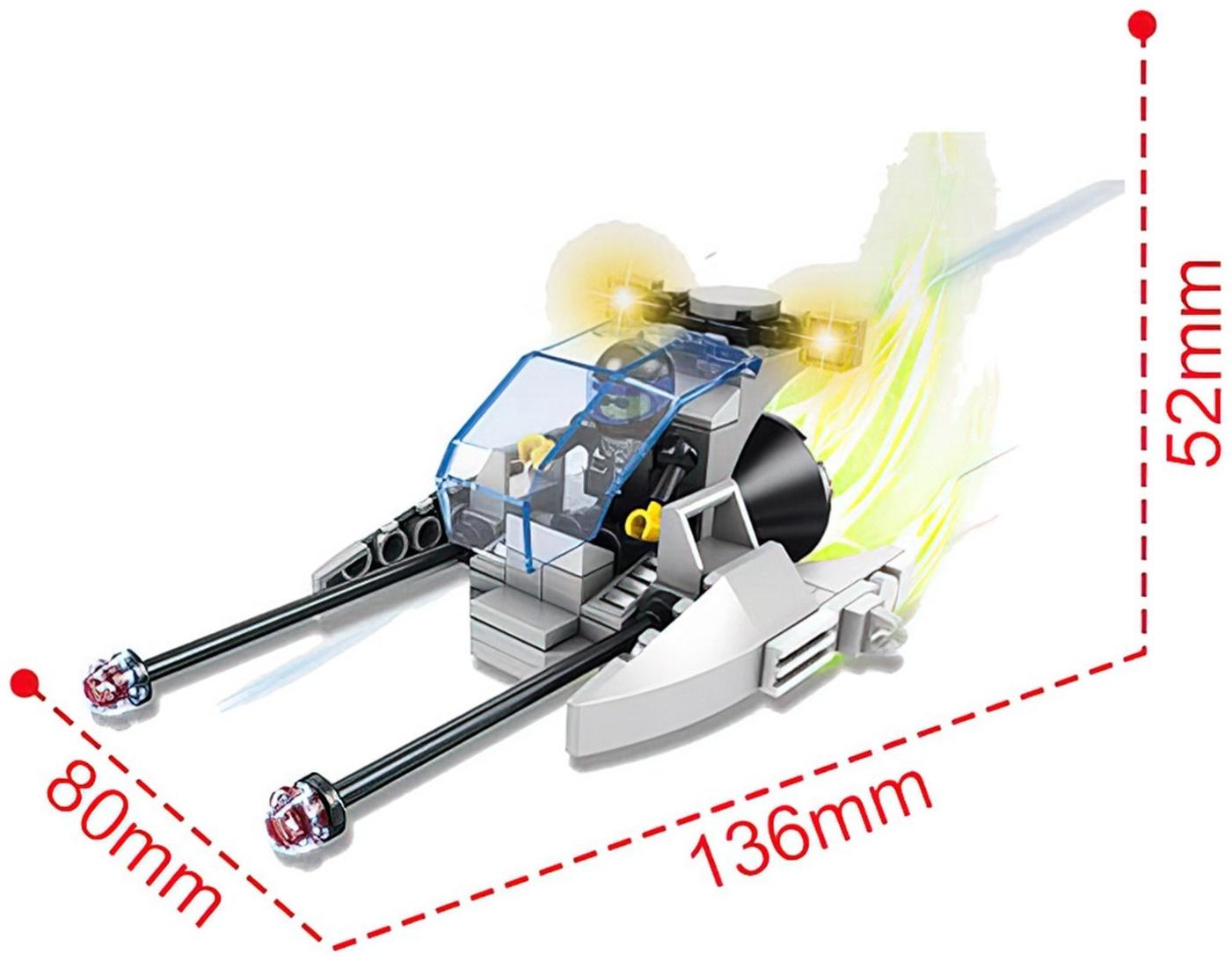 Конструктор Космос «Наземный скутер», 3 в 1, 97 деталей