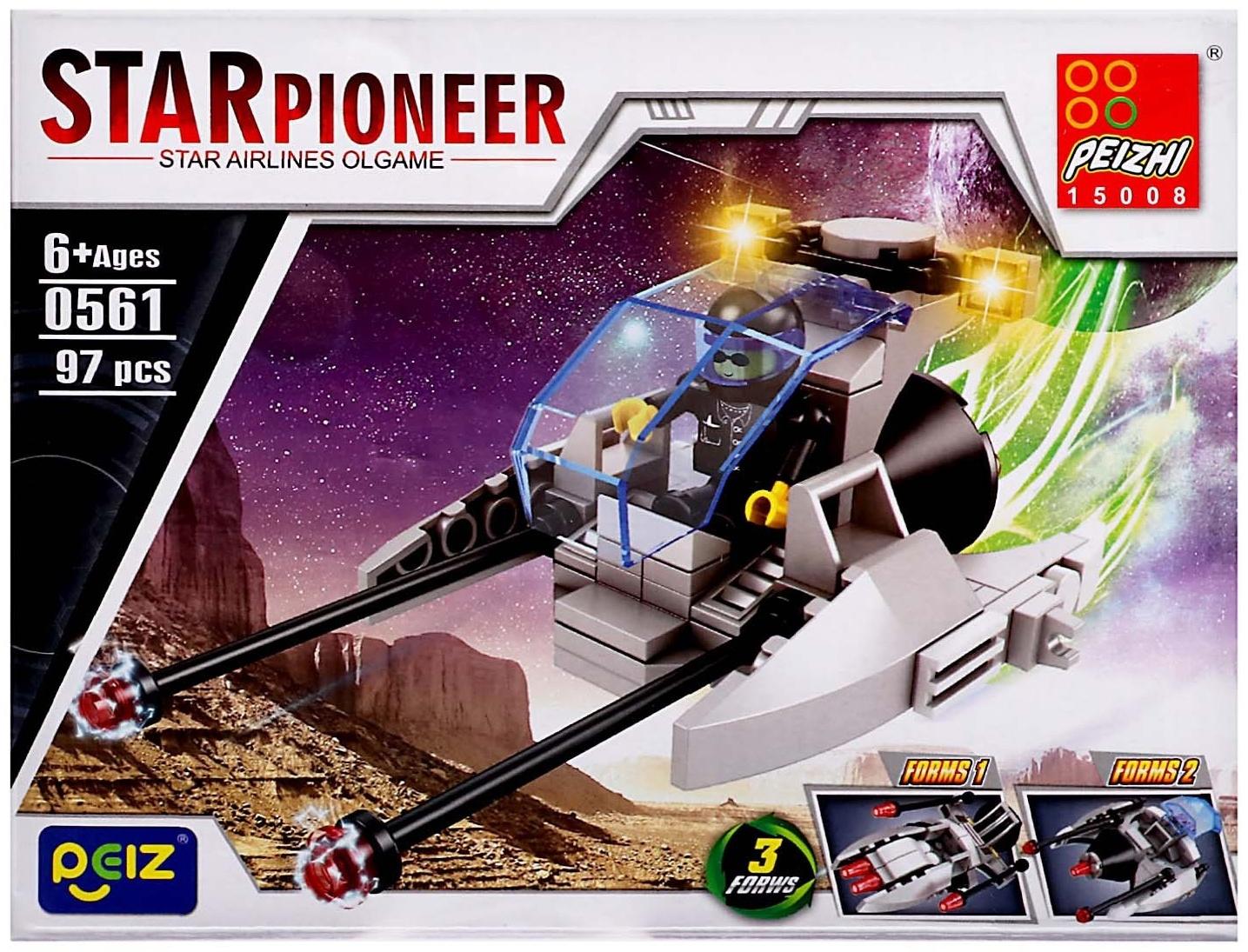 Конструктор Космос «Наземный скутер», 3 в 1, 97 деталей