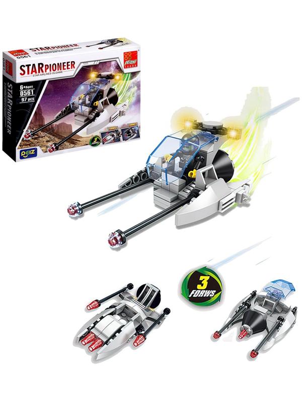 Конструктор Космос «Наземный скутер», 3 в 1, 97 деталей