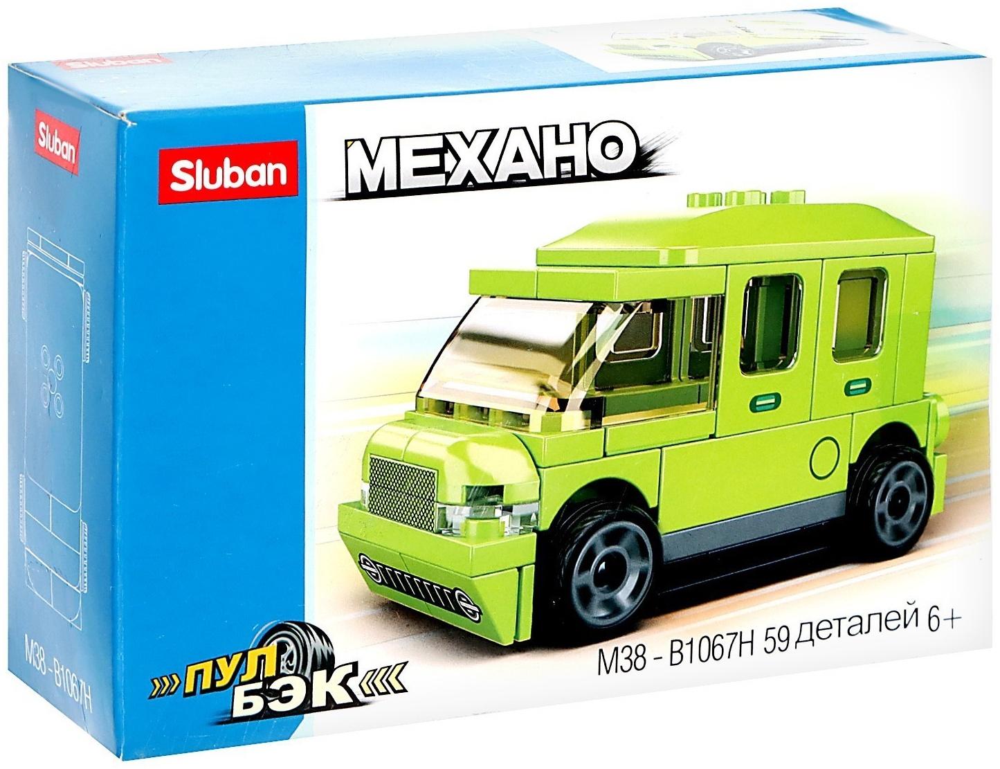 Конструктор Механо «Микроавтобус», инерция, 59 деталей