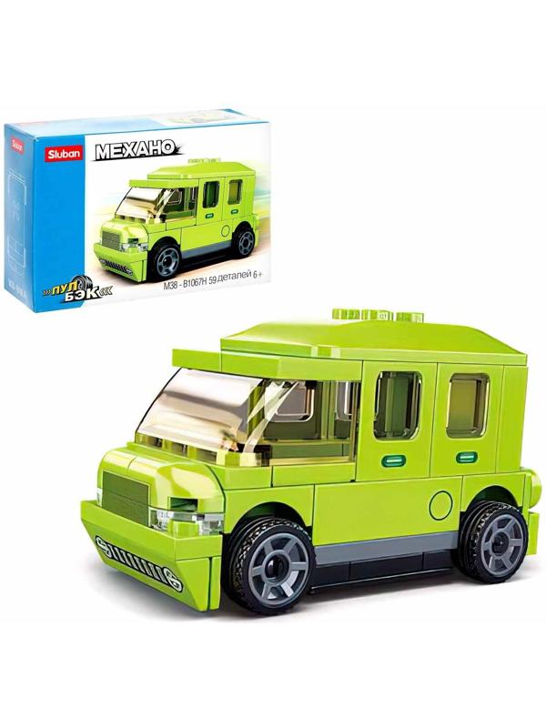 Конструктор Механо «Микроавтобус», инерция, 59 деталей