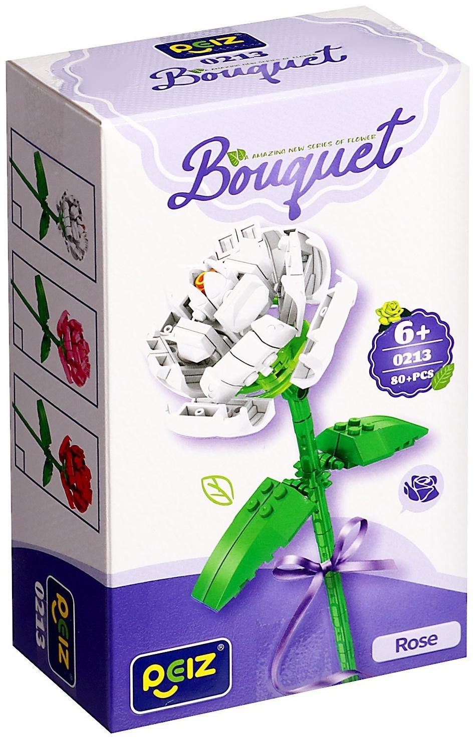 Конструктор Букет «Роза», 80 деталей