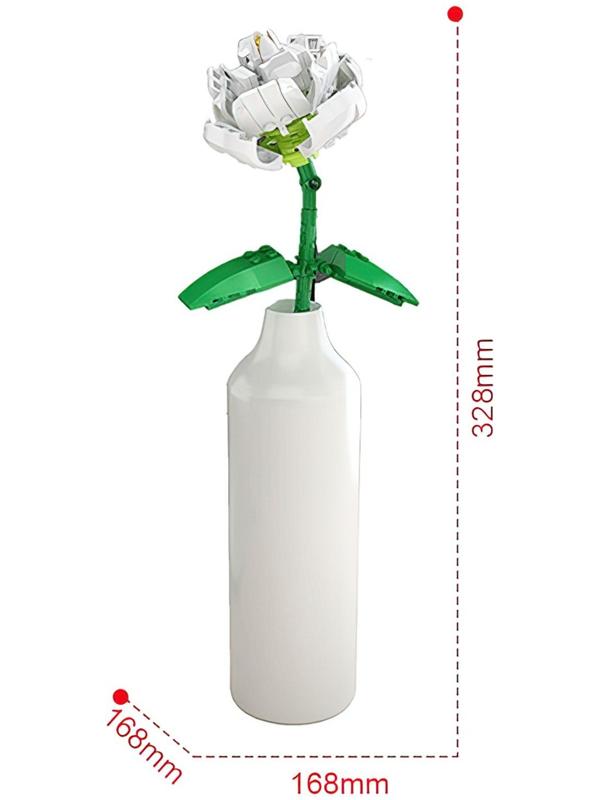 Конструктор Букет «Роза», 80 деталей