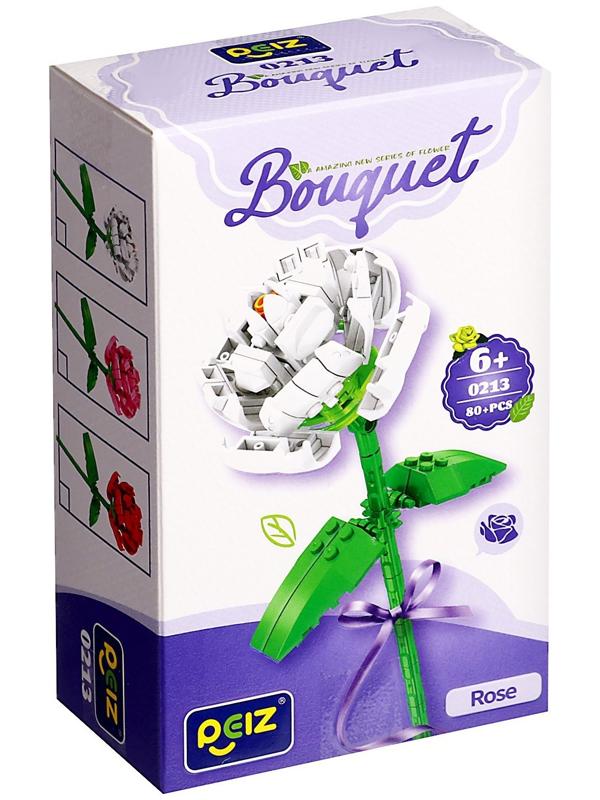 Конструктор Букет «Роза», 80 деталей