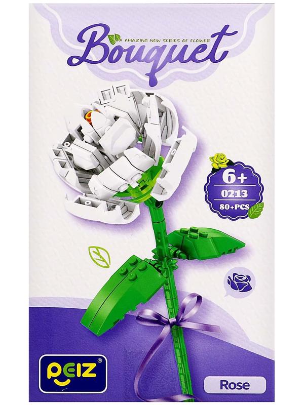 Конструктор Букет «Роза», 80 деталей