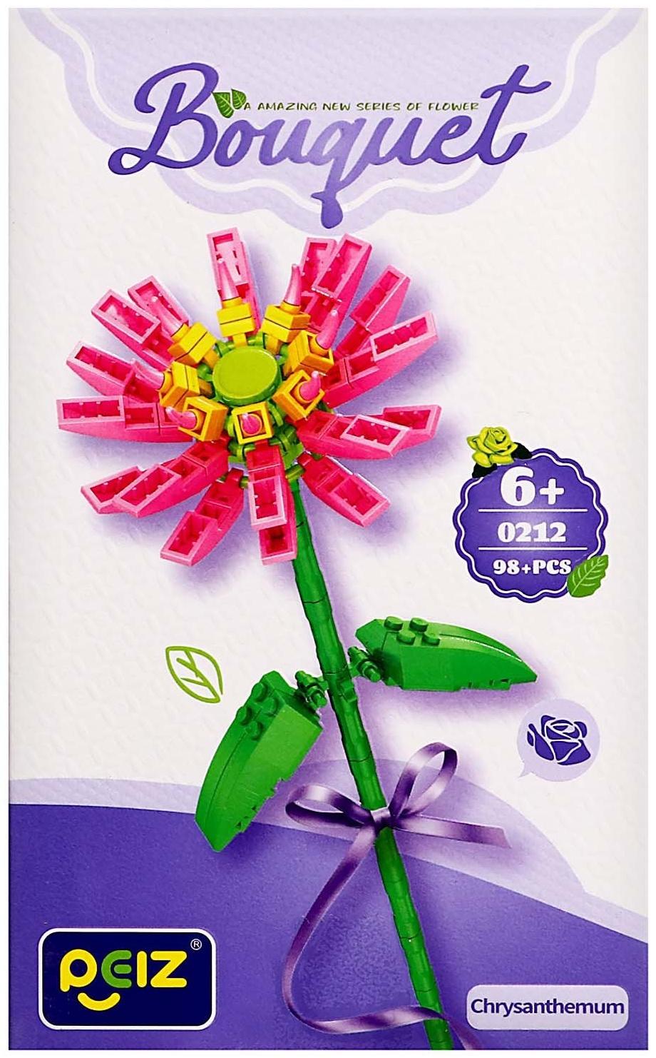 Конструктор Букет «Хризантема», 98 деталей