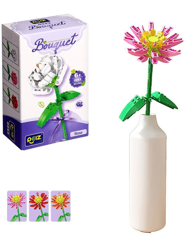 Конструктор Букет «Хризантема», 98 деталей