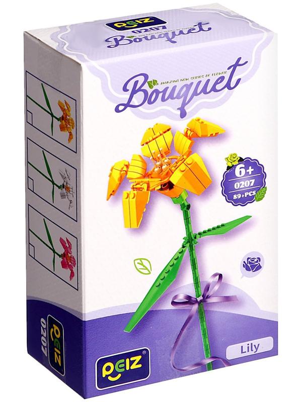 Конструктор Букет «Лилия», 89 деталей