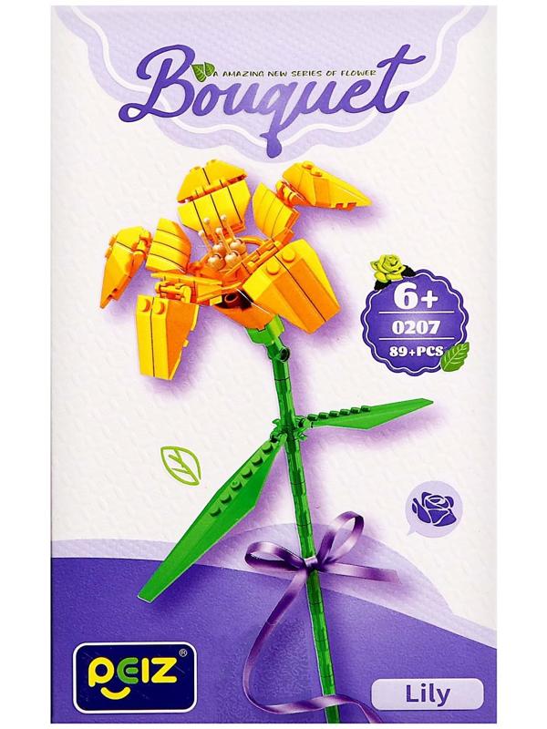 Конструктор Букет «Лилия», 89 деталей