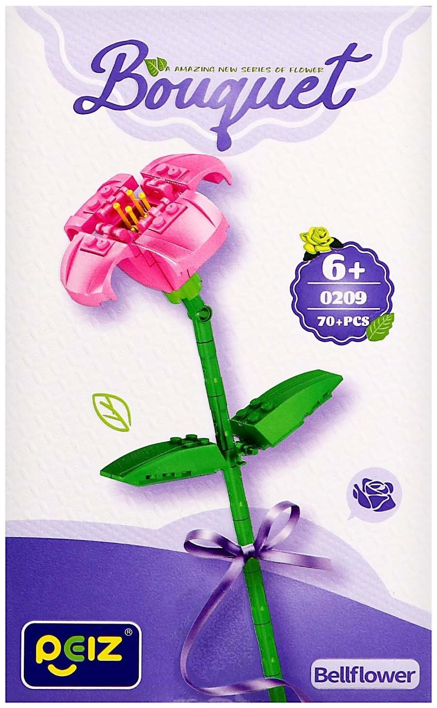 Конструктор Букет «Колокольчик», 70 деталей