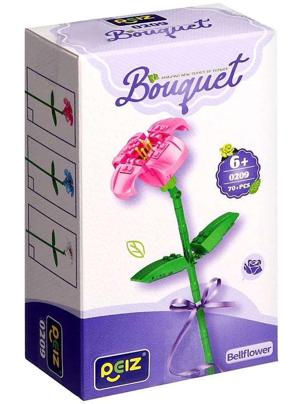 Конструктор Букет «Колокольчик», 70 деталей