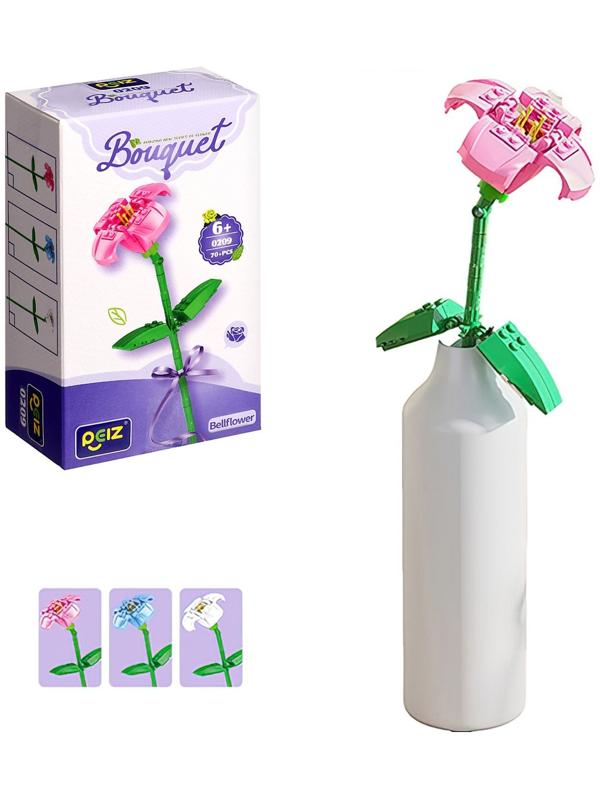 Конструктор Букет «Колокольчик», 70 деталей