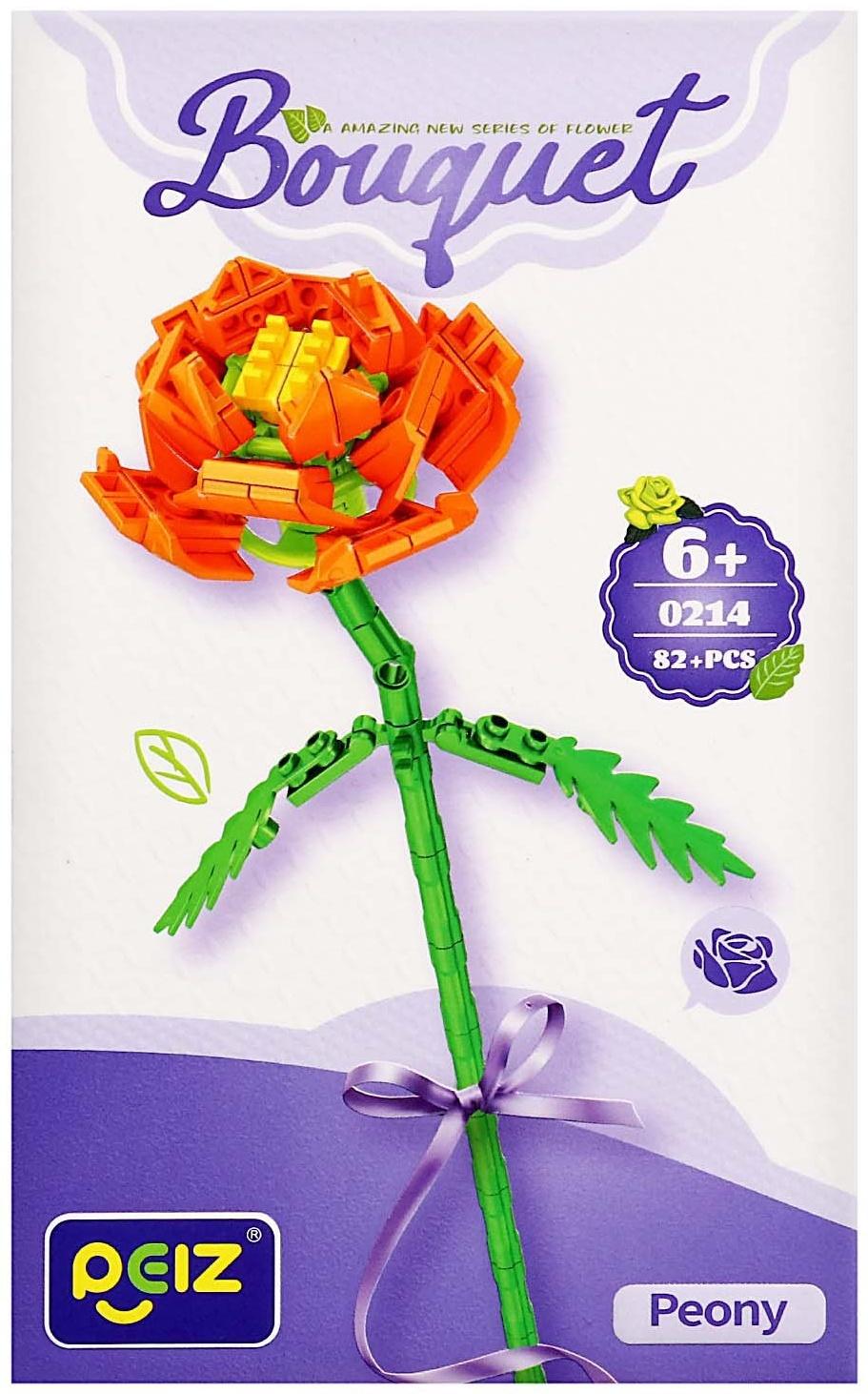 Конструктор Букет «Пион», 82 детали