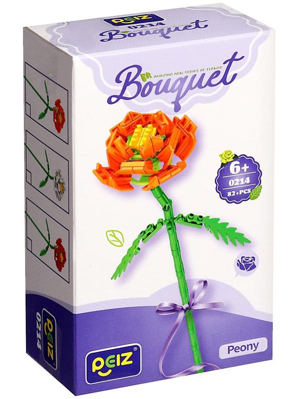Конструктор Букет «Пион», 82 детали
