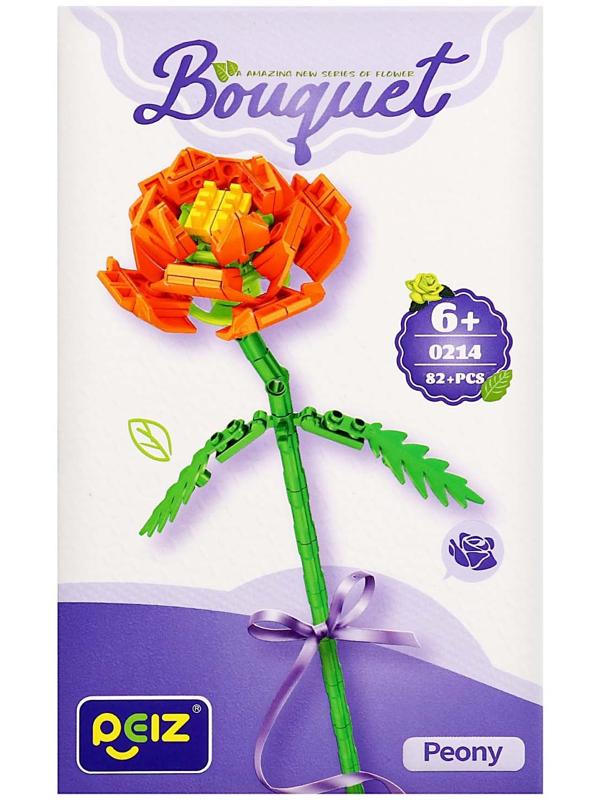 Конструктор Букет «Пион», 82 детали
