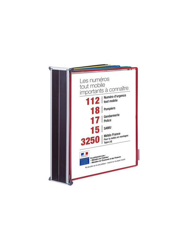 Демосистема настенная Tarifold А3,10 панелей,ассорти,магн.крепление 413609