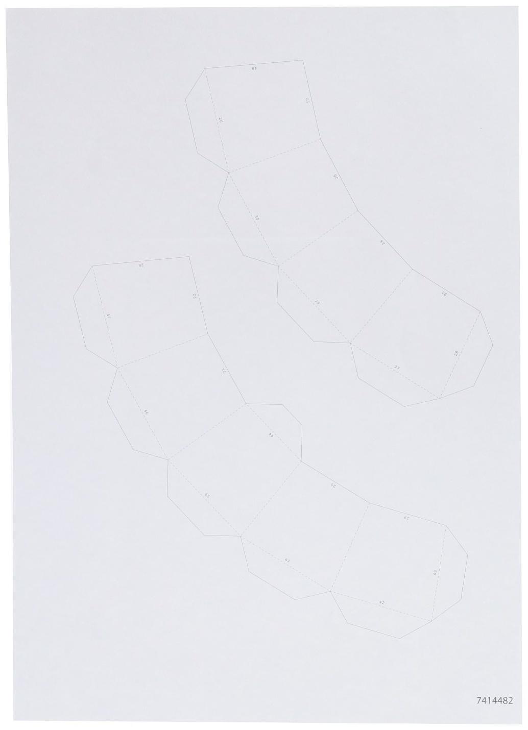 Полигональный конструктор «Ракета», 10 листов