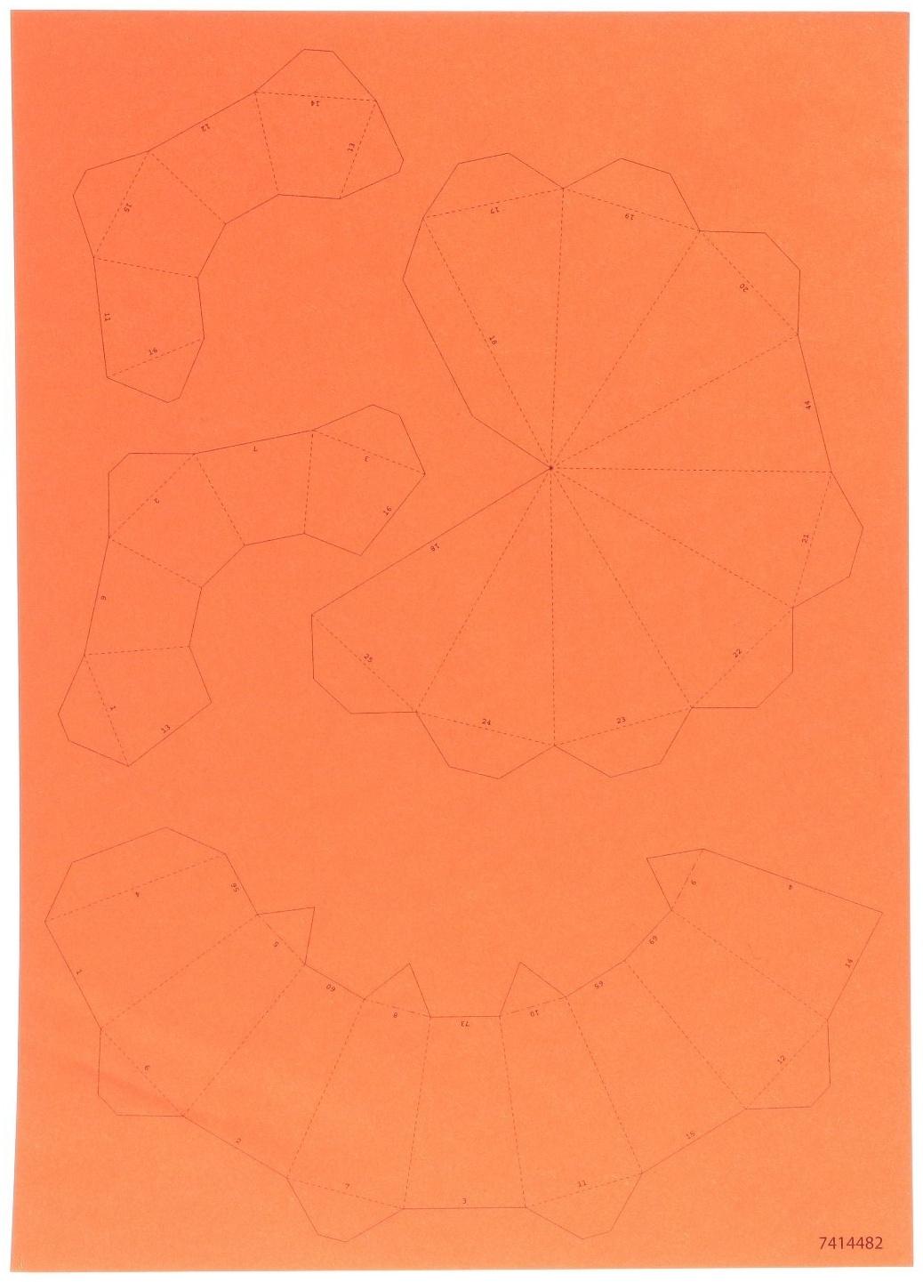 Полигональный конструктор «Ракета», 10 листов