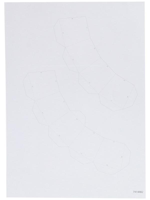 Полигональный конструктор «Ракета», 10 листов