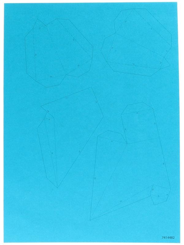 Полигональный конструктор «Ракета», 10 листов