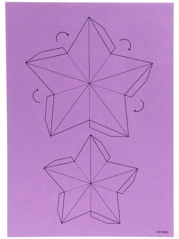 Полигональный конструктор «Ракета», 10 листов