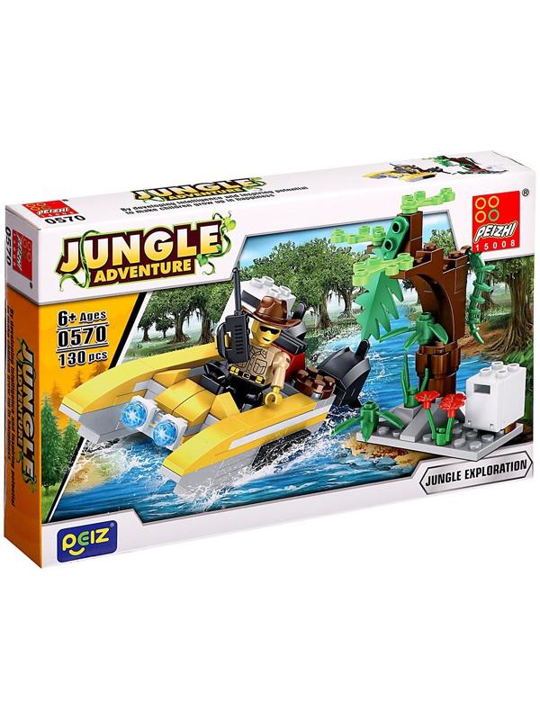 Конструктор Джунгли «Катер», 130 деталей