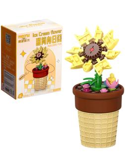 Конструктор Цветы «Счастливчик в горшочке», 44 детали