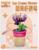 Конструктор Цветы «Гвоздика в горшочке с пчёлкой», 64 детали