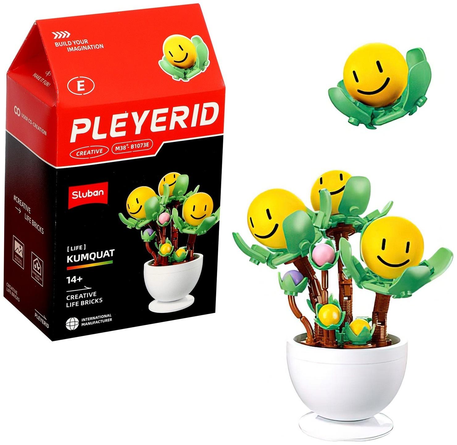 Конструктор «Цветы в горшочке», 6 видов, МИКС