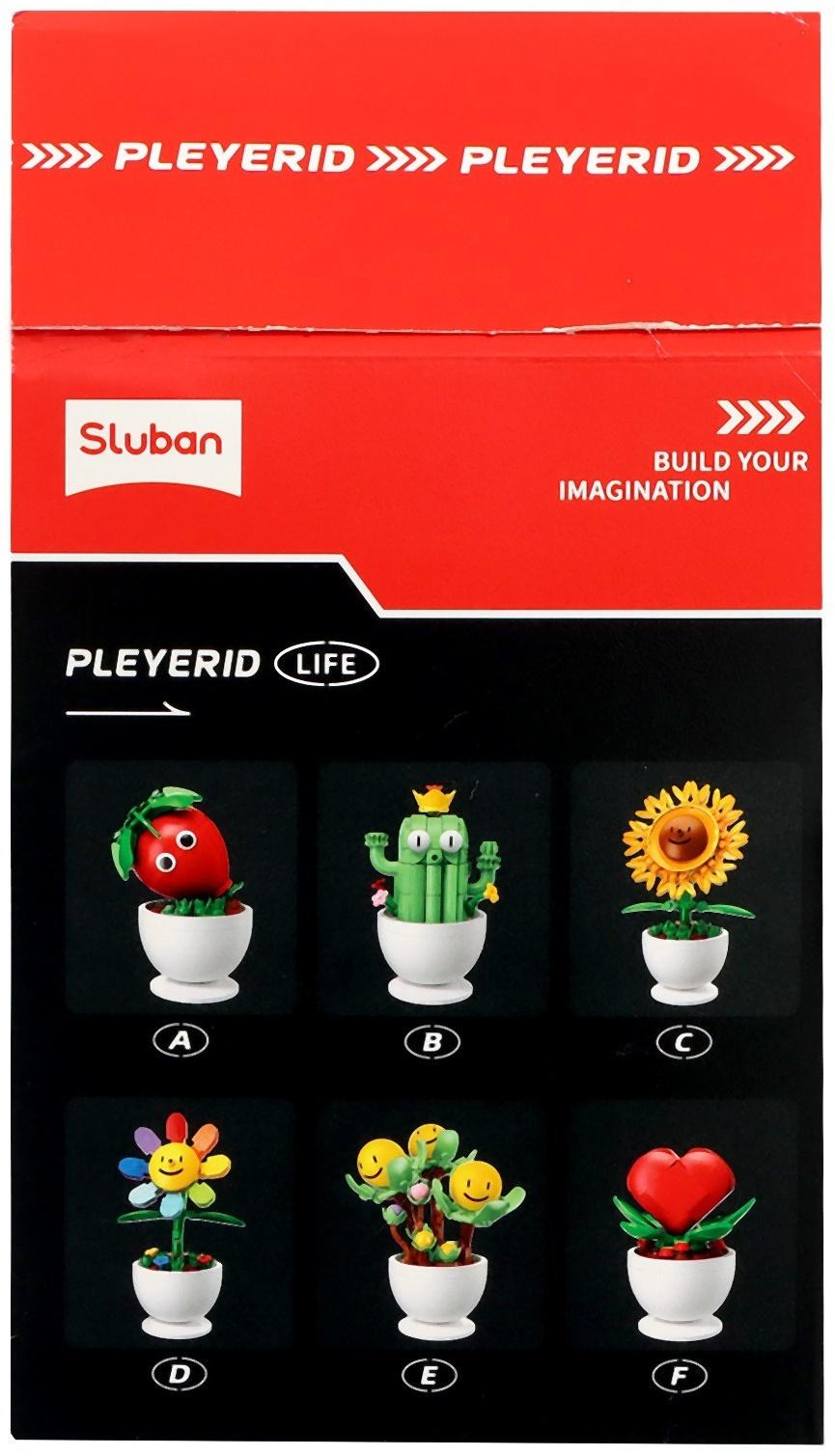 Конструктор «Цветы в горшочке», 6 видов, МИКС