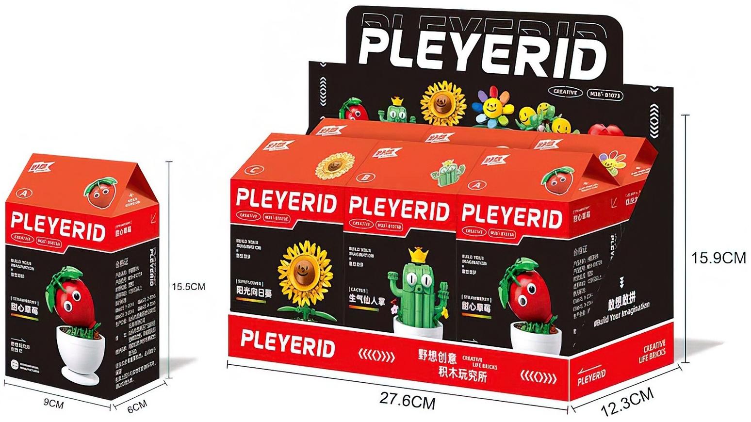 Конструктор «Цветы в горшочке», 6 видов, МИКС