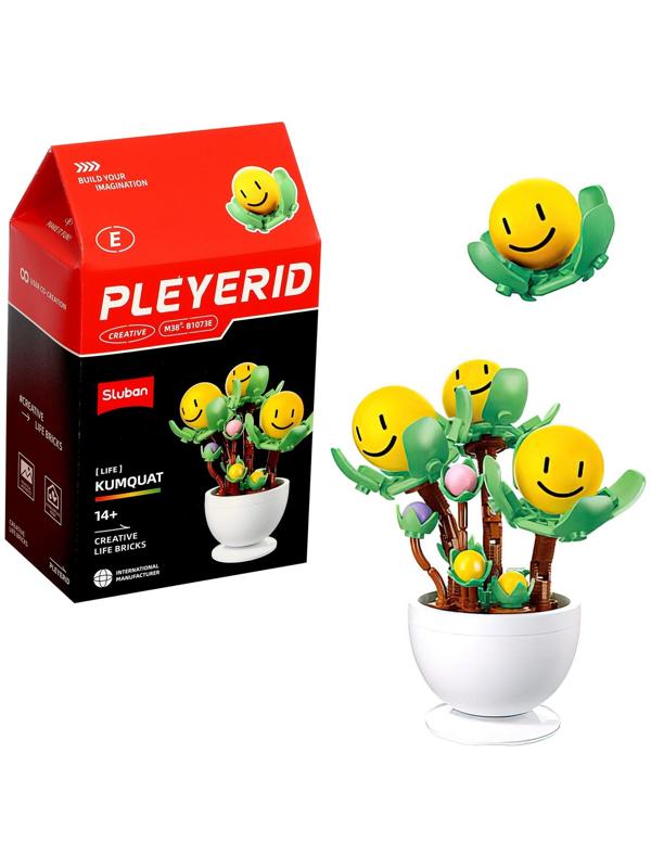 Конструктор «Цветы в горшочке», 6 видов, МИКС