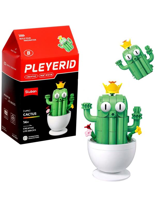 Конструктор «Цветы в горшочке», 6 видов, МИКС