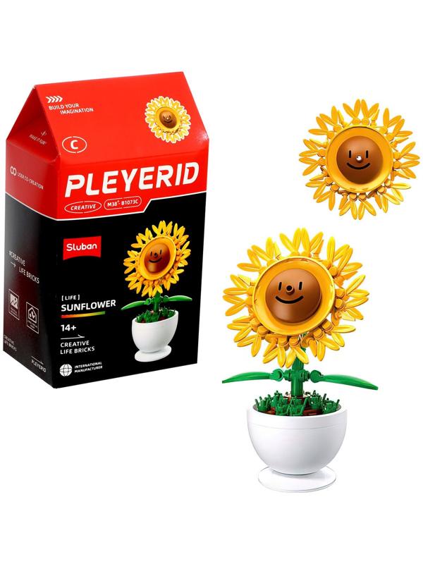 Конструктор «Цветы в горшочке», 6 видов, МИКС