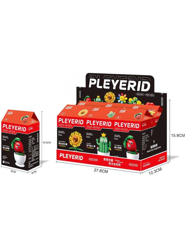 Конструктор «Цветы в горшочке», 6 видов, МИКС