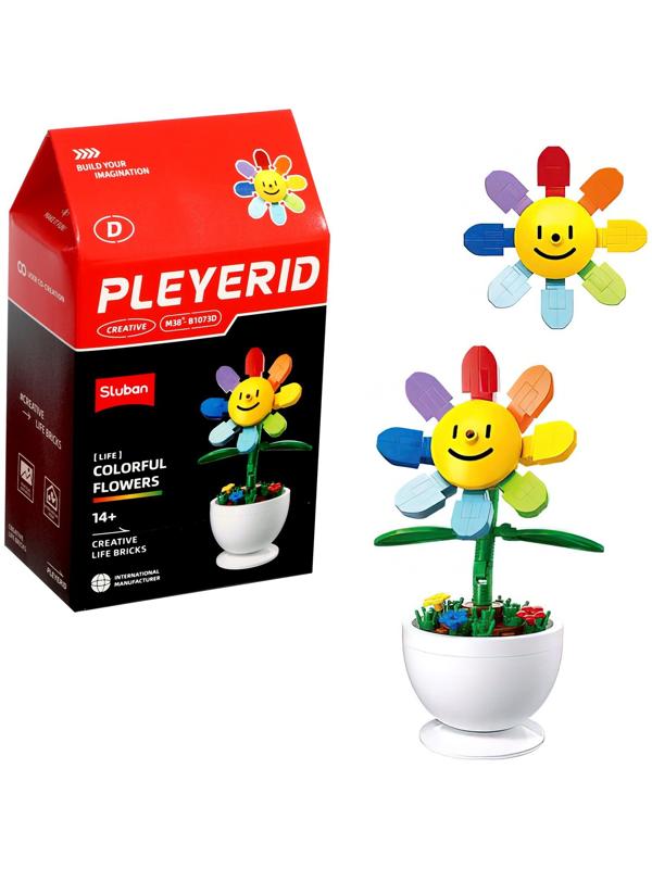 Конструктор «Цветы в горшочке», 6 видов, МИКС