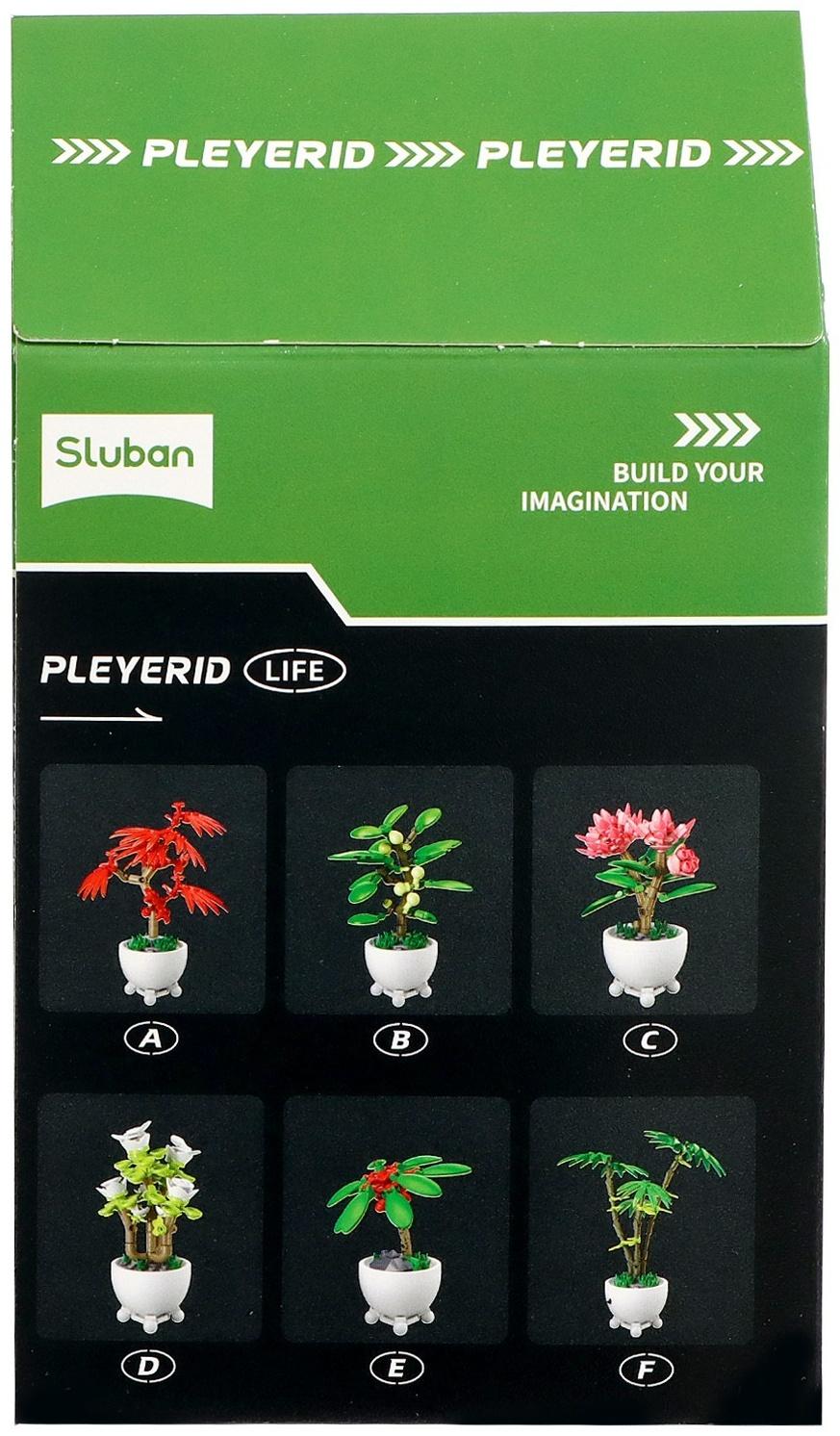 Конструктор «Цветы в горшочке», 6 видов, МИКС