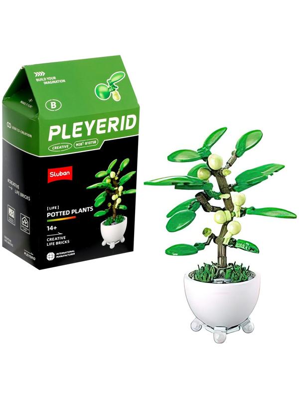 Конструктор «Цветы в горшочке», 6 видов, МИКС