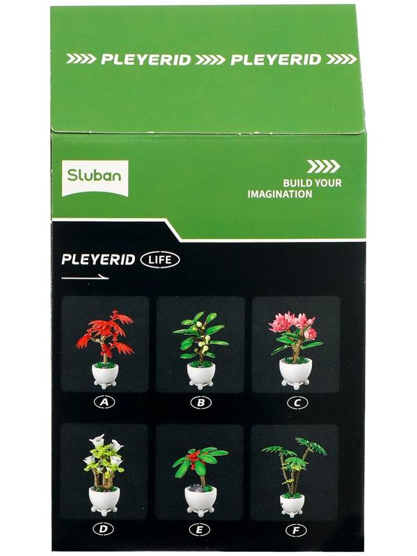 Конструктор «Цветы в горшочке», 6 видов, МИКС