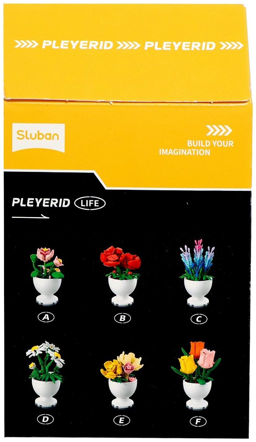 Конструктор «Цветы в горшочке», 6 видов, МИКС